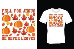 herfst t-shirtontwerp, vintage, typografie vector