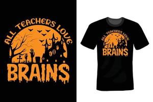 halloween t-shirtontwerp, vintage, typografie vector