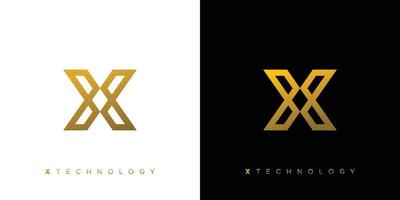 modern en elegant letter x initialen logo-ontwerp vector