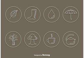 Herfst Vector Line Icons