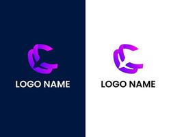 letter o en c modern logo ontwerpsjabloon vector