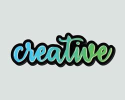 creatief kleurrijk teksteffect vector