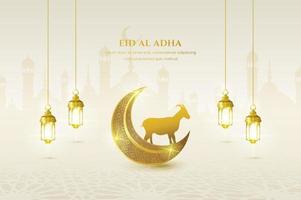 eid mubarak islamitische wenskaart, poster, bannerontwerp, vectorillustratie vector