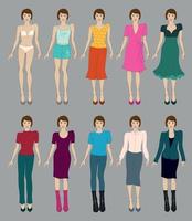 platte mannequins vector