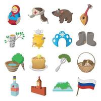 rusland cartoon pictogrammen vector