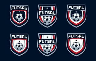 futsal sport logo's vector