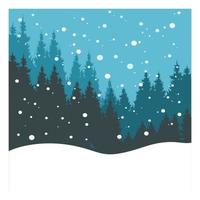 winter bos illustratie vector