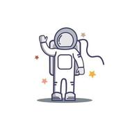 astronaut logo vector