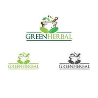 groene kruiden logo afbeelding vector