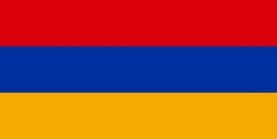 nationale vlag van de republiek armenië vector