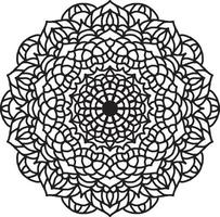bloem mandala patroon. decoratief cirkelornament in etnische oosterse stijl.