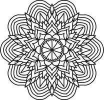 bloem mandala patroon. decoratief cirkelornament in etnische oosterse stijl.