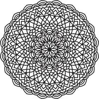 bloem mandala patroon. decoratief cirkelornament in etnische oosterse stijl. vector