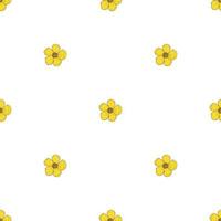 naadloze achtergrond van boterbloem. eindeloos patroon met bloem voor uw ontwerp. vector