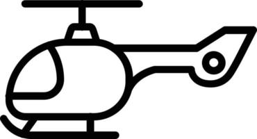 helikopter vector lijn pictogram