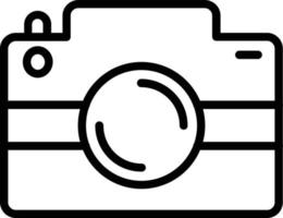 camera vector lijn icoon