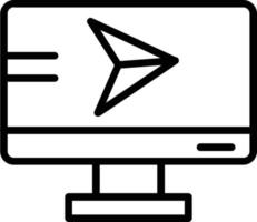 cursor vector lijn icoon