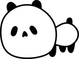 schattige panda-collectie vector