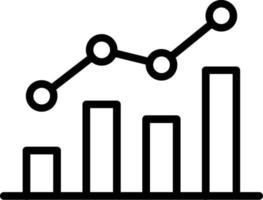 analytics vector lijn icoon