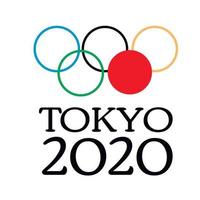 Tokyo 2021 sportgames. welkom in Japan. kleurrijke ringen. spelen van de xxxii olympiade of olympische zomerspelen 2020 vector