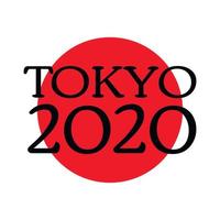 Tokyo 2021 sportgames. welkom in Japan. kleurrijke ringen. spelen van de xxxii olympiade of olympische zomerspelen 2020 vector