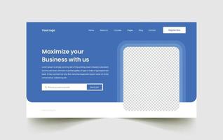 onderwijs website bestemmingspagina ui sjabloonontwerp. creatief en modern ontwerp van de startpagina vector