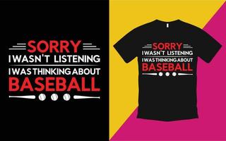 creatieve honkbal t-shirt sjabloon vector