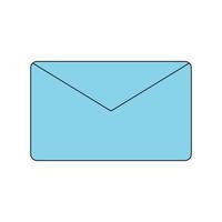 e-mail brief vector pictogram envelop, post briefkaart