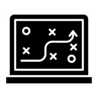 strategie glyph-pictogram vector