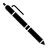 pen glyph-pictogram vector