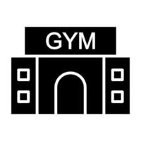 gym glyph icoon vector