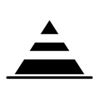 piramide glyph icoon vector