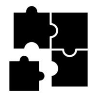 glyph-pictogram voor probleemoplossing vector