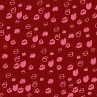 gelukkige Valentijnsdag naadloze patroon. vectorillustratie. vector