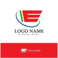 e-commerce logo en online winkel logo-ontwerp met modern concept vector