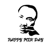 vectorillustratie van Martin Luther King, Jr. om mlk-dag te vieren. Amerikaanse activist voor de rechten van Afro-Amerikanen in de Verenigde Staten. vector