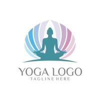 yoga logo ontwerp vector sjabloon