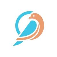 duif vogel vector logo voorraad vector sjabloon