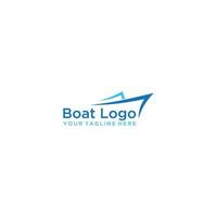 boot logo teken ontwerpsjabloon. vector