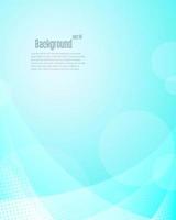 gladde blauwe transparante abstracte golven voor omslagboek, brochure, flyer, poster, tijdschrift. vector