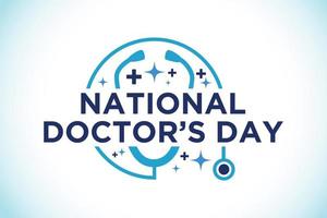 nationale doktersdag. wereld artsen dag sjabloon. vectorillustratie. vector