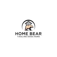 beer huis logo ontwerp. vector