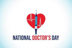 nationale doktersdag. wereld artsen dag sjabloon. vectorillustratie. vector