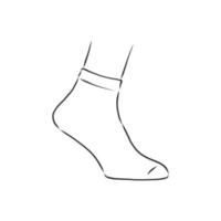vector schets sokken