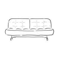 sofa vector schets