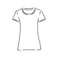 t-shirt vector schets