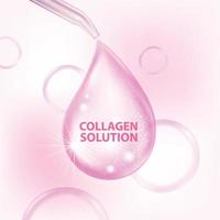 collageen serum huidverzorging cosmetica vector