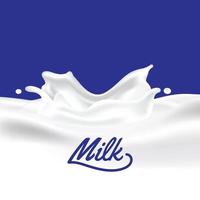 realistische melk splash vector achtergrond afbeelding