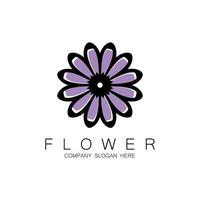 bloemenlogo-ontwerp, mandala-kunstvector, voor bedrijfsmerk, bannersticker of product vector