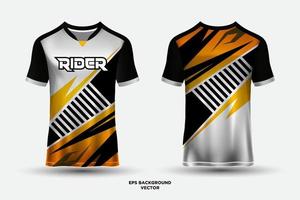 prachtige en ongelooflijke t-shirt sport abstracte jersey geschikt voor racen, voetbal, gaming, motorcross, gaming, fietsen. vector